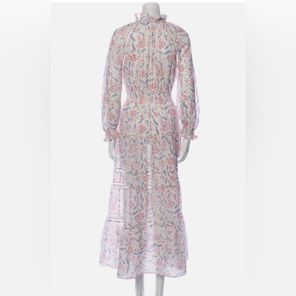 Zimmermann Multicolor Floral Long Sleeve Dress Size 1 - Picture 2 of 6